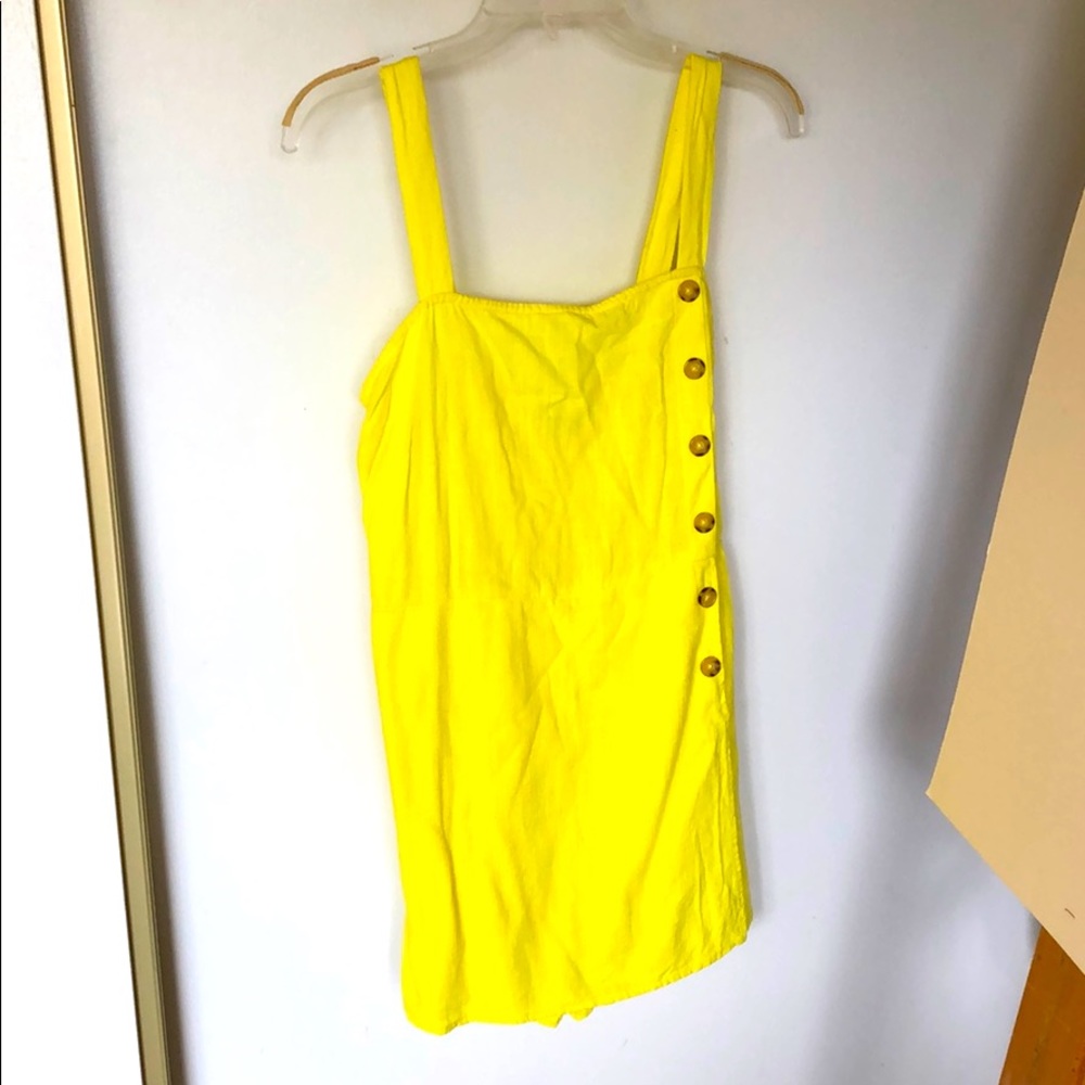 Bright yellow romper. Size small